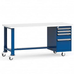 Rousseau Metal - Mobile Work Benches Type: Mobile Workbench Length: 72 (Inch) - Exact Industrial Supply