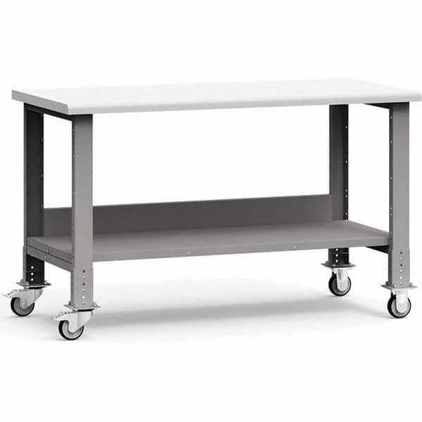 Rousseau Metal - Mobile Work Benches Type: Mobile Workbench Length: 60 (Inch) - Exact Industrial Supply