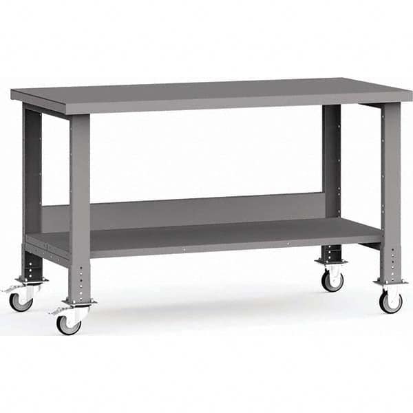 Rousseau Metal - Mobile Work Benches Type: Mobile Workbench Length: 60 (Inch) - Exact Industrial Supply