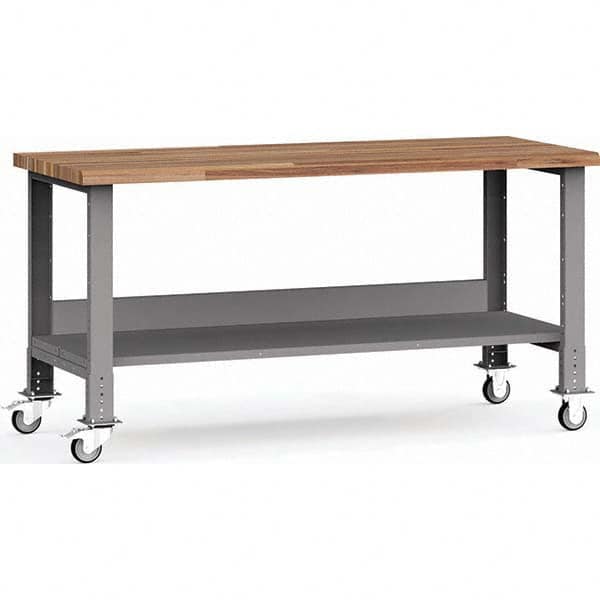 Rousseau Metal - Mobile Work Benches Type: Mobile Workbench Length: 72 (Inch) - Exact Industrial Supply