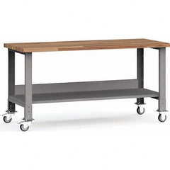 Rousseau Metal - Mobile Work Benches Type: Mobile Workbench Length: 72 (Inch) - Exact Industrial Supply