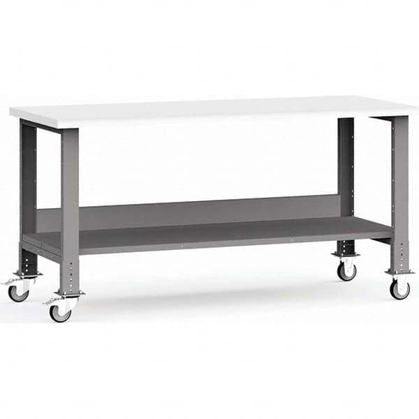 Rousseau Metal - Mobile Work Benches Type: Mobile Workbench Length: 72 (Inch) - Exact Industrial Supply