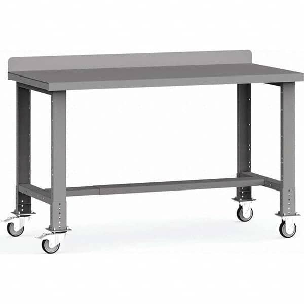 Rousseau Metal - Mobile Work Benches Type: Mobile Workbench Length: 60 (Inch) - Exact Industrial Supply