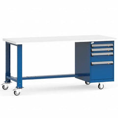 Rousseau Metal - Mobile Work Benches Type: Mobile Workbench Length: 60 (Inch) - Exact Industrial Supply