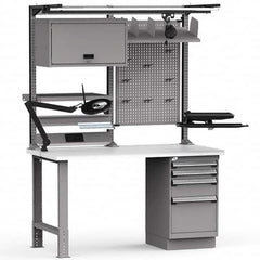 Rousseau Metal - Stationary Workstations Type: Work Center Load Capacity (Lb.): 775 - Exact Industrial Supply
