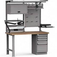 Rousseau Metal - Stationary Workstations Type: Work Center Load Capacity (Lb.): 2750 - Exact Industrial Supply