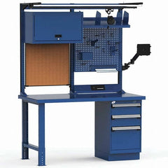 Rousseau Metal - Stationary Workstations Type: Work Center Load Capacity (Lb.): 1100 - Exact Industrial Supply