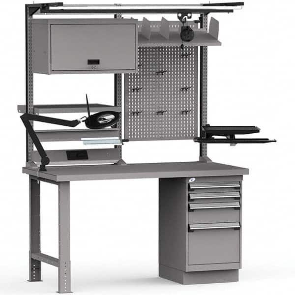 Rousseau Metal - Stationary Workstations Type: Work Center Load Capacity (Lb.): 1100 - Exact Industrial Supply