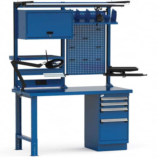 Rousseau Metal - Stationary Workstations Type: Work Center Load Capacity (Lb.): 1100 - Exact Industrial Supply