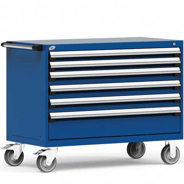 Steel Tool Roller Cabinet: 6 Drawers Avalanche Blue