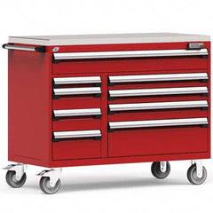 Rousseau Metal - Tool Roller Cabinets Drawers Range: 5 - 10 Drawers Width Range: 48" and Wider - Exact Industrial Supply