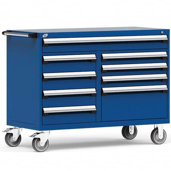 Rousseau Metal - Tool Roller Cabinets Drawers Range: 5 - 10 Drawers Width Range: 48" and Wider - Exact Industrial Supply