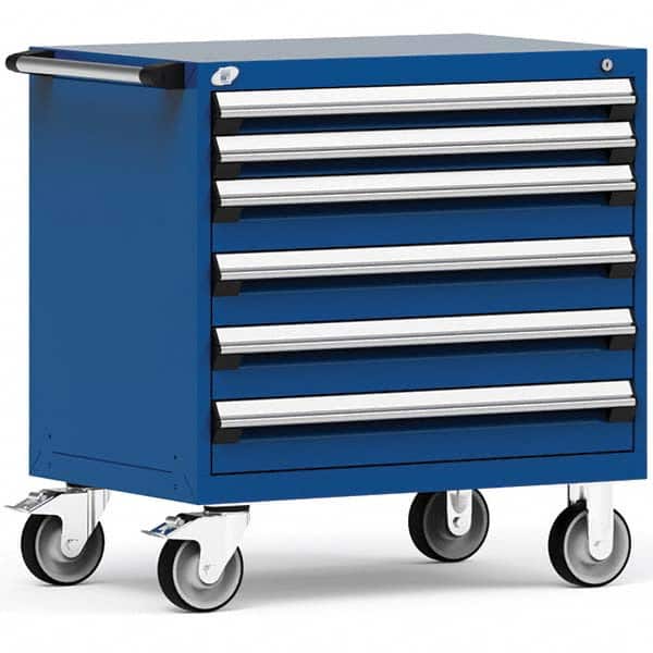 Rousseau Metal - Tool Roller Cabinets Drawers Range: 5 - 10 Drawers Width Range: 36" - 47.9" - Exact Industrial Supply
