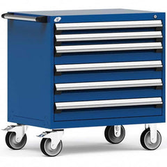 Rousseau Metal - Tool Roller Cabinets Drawers Range: 5 - 10 Drawers Width Range: 36" - 47.9" - Exact Industrial Supply