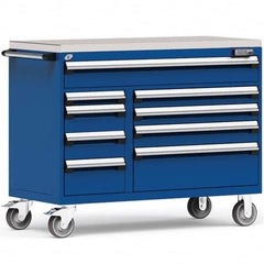 Rousseau Metal - Tool Roller Cabinets Drawers Range: 5 - 10 Drawers Width Range: 48" and Wider - Exact Industrial Supply