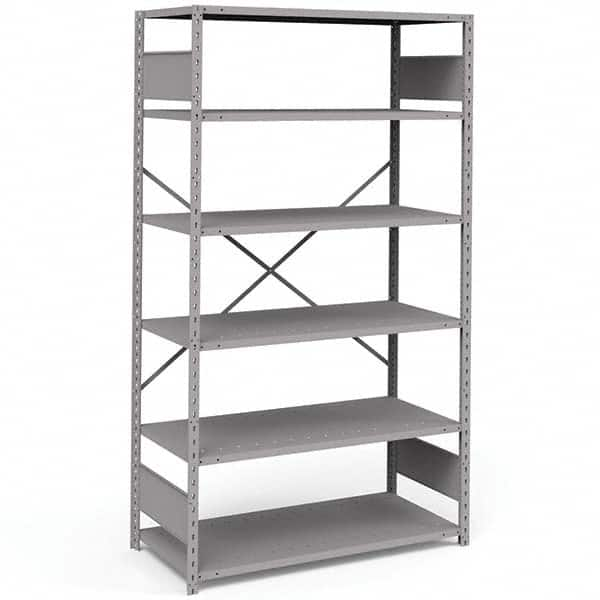 Rousseau Metal - Steel Shelving Type: Shelving Starter or Add-On: Starter - Exact Industrial Supply