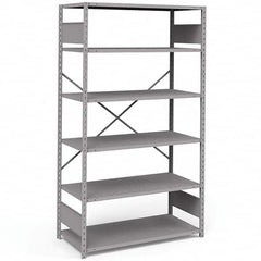 Rousseau Metal - Steel Shelving Type: Shelving Starter or Add-On: Starter - Exact Industrial Supply