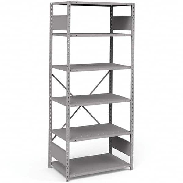 Rousseau Metal - Steel Shelving Type: Shelving Starter or Add-On: Starter - Exact Industrial Supply