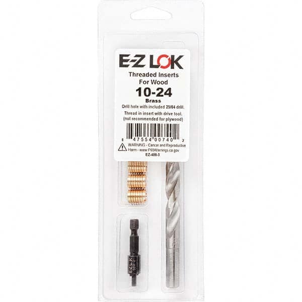 E-Z LOK - Thread Repair Kits Insert Thread Size (Inch): #10-24 Includes Drill: Yes - Exact Industrial Supply