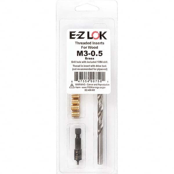 E-Z LOK - Thread Repair Kits Insert Thread Size (mm): M3x0.50 Includes Drill: Yes - Exact Industrial Supply