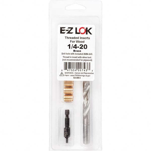 E-Z LOK - Thread Repair Kits Insert Thread Size (Inch): 1/4-20 Includes Drill: Yes - Exact Industrial Supply