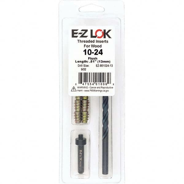 E-Z LOK - Thread Repair Kits Insert Thread Size (Inch): #10-24 Includes Drill: Yes - Exact Industrial Supply