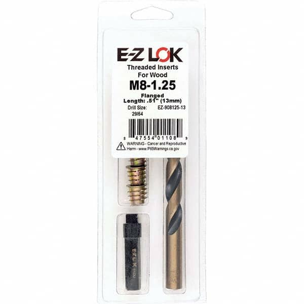 E-Z LOK - Thread Repair Kits Insert Thread Size (mm): M8x1.25 Includes Drill: Yes - Exact Industrial Supply