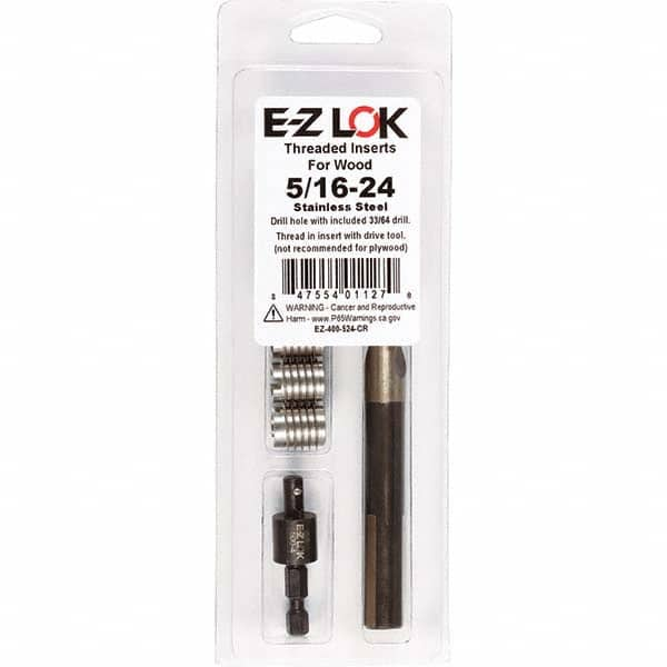 E-Z LOK - Thread Repair Kits Insert Thread Size (Inch): 5/16-24 Includes Drill: Yes - Exact Industrial Supply