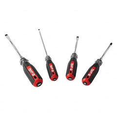 Milwaukee Tool - Screwdriver Sets Screwdriver Types Included: Phillips; Slotted Number of Pieces: 4 - Exact Industrial Supply