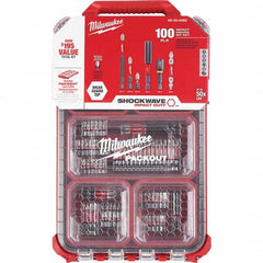 Milwaukee Tool - Power & Impact Screwdriver Bit Sets Point Type: Phillips; Slotted; Square; Torx Tool Type: Driver Bit - Exact Industrial Supply