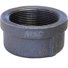 Black Cap: 6″, 150 psi, Threaded Malleable Iron, Black Finish, Class 150