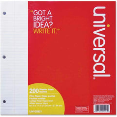 UNIVERSAL - Note Pads, Writing Pads & Notebooks Writing Pads & Notebook Type: Filler Paper Size: 8-1/2 x 11 - Exact Industrial Supply