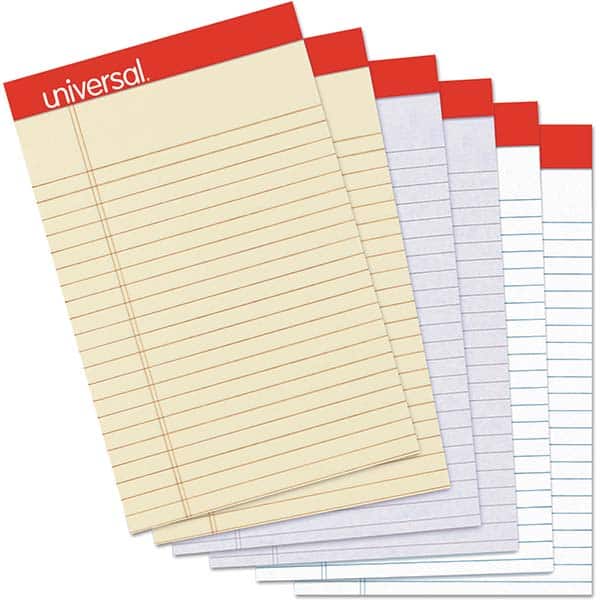 UNIVERSAL - Note Pads, Writing Pads & Notebooks Writing Pads & Notebook Type: Writing Pad Size: 5 x 8 - Exact Industrial Supply
