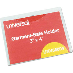 UNIVERSAL - Badge Holders Attachment Type: Clip-On Horizontal or Vertical Holder: Horizontal - Exact Industrial Supply