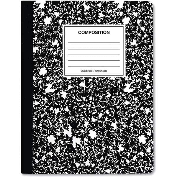 UNIVERSAL - Note Pads, Writing Pads & Notebooks Writing Pads & Notebook Type: Composition Book Size: 9-3/4 x 7-1/2 - Exact Industrial Supply