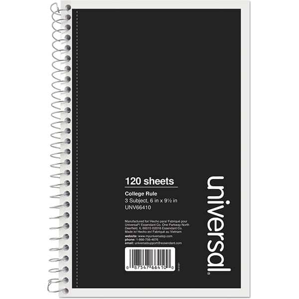 UNIVERSAL - Note Pads, Writing Pads & Notebooks Writing Pads & Notebook Type: Notebook Size: 9-1/2 x 6 - Exact Industrial Supply