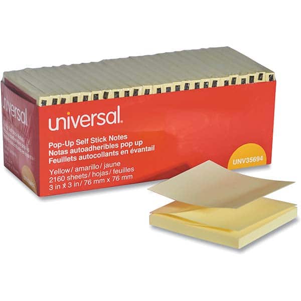 UNIVERSAL - Note Pads, Writing Pads & Notebooks Writing Pads & Notebook Type: Self-Stick Notes Size: 3 x 3 - Exact Industrial Supply