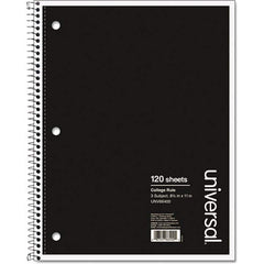 UNIVERSAL - Note Pads, Writing Pads & Notebooks Writing Pads & Notebook Type: Notebook Size: 11 x 8-1/2 - Exact Industrial Supply