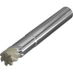 Seco - 25mm Diam 6 Flute Ceramic 4mm Corner Radius End Mill - Exact Industrial Supply