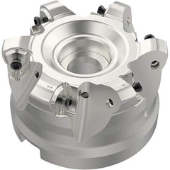 Seco - Indexable High-Feed Face Mills Cutting Diameter (Inch): 3.307 Cutting Diameter (mm): 84.00 - Exact Industrial Supply
