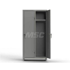 Locker: 36″ Wide, 18″ Deep, 75″ High Dusty Gray, 14-Gauge Steel