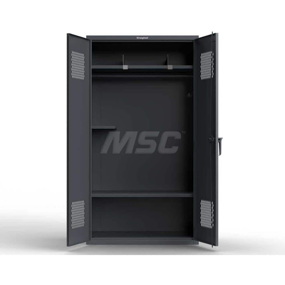 Locker: 42″ Wide, 24″ Deep, 78″ High Graphite Gray, 14-Gauge Steel