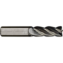 Corner Radius End Mill: 3/4″ Dia, 2-1/4″ LOC, 0.03″ Radius, 4 Flutes, Solid Carbide 5″ OAL, 3/4″ Shank Dia, Variable ° Helix, AlCrN Coated, Corner Radius End, Centercutting