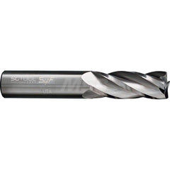 Square End Mill: 3/16'' Dia, 5/8'' LOC, 3/16'' Shank Dia, 2'' OAL, 4 Flutes, Solid Carbide Single End, Uncoated, Slow Spiral Flute, 30 ° Helix, Centercutting, RH Cut, RH Flute