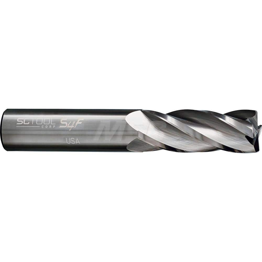 Ball End Mill: 0.125″ Dia, 0.5″ LOC, 4 Flute, Solid Carbide 1-1/2″ OAL, 1/8″ Shank Dia, 30 ° Helix, Uncoated, Single End