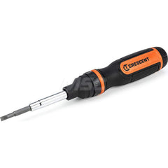 Bit Screwdrivers; Tip Type: Slotted; Torx; Phillips; Square; Screwdriver Size Range: #3; 1; T20; 3/16; 1/4; T15; Torx Size: T15, T20; Phillips Point Size: #1; #2; #3; Handle Type: Straight; Nut Driver Size: 7/16; 1/4; 5/18; SquareSize: #1; Number Of Piece