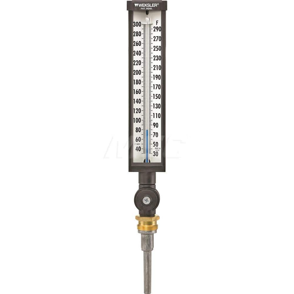Glass Thermometers; Type: Column Thermometer; Immersion Length (mm): 6.0000; Stem Length (Inch): 6; Minimum Temperature (C): -1.00; Minimum Temperature (F): 30.000; Maximum Temperature (C): 149; Maximum Temperature (F): 300.000; Stem Length: 6; Immersion
