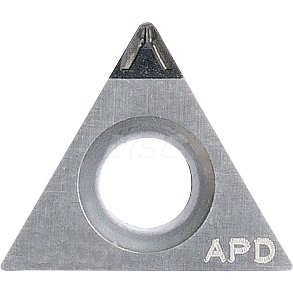 Kyocera TPMT2205AP KPD001 Grade  PCD, 11 Degree, Triangle, Positive Rake Angle, Neutral Turning Insert for Continuous and Finishing-Medium in (N) Non-Ferrous Metals and (S) Titanium Alloy