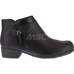 Work Boot: 2-3/4″ High, Leather, Alloy Toe Black, Medium Width