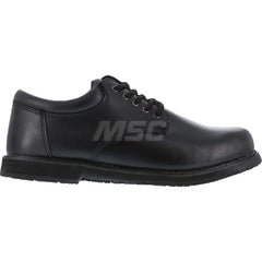 Work Boot: Size 6.5, 2-3/4″ High, Leather, Plain Toe Black, Medium Width